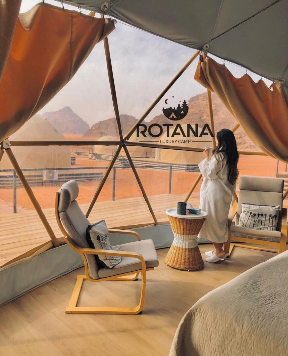 Rotana Luxury Camp Hotell Wadi Rum Eksteriør bilde